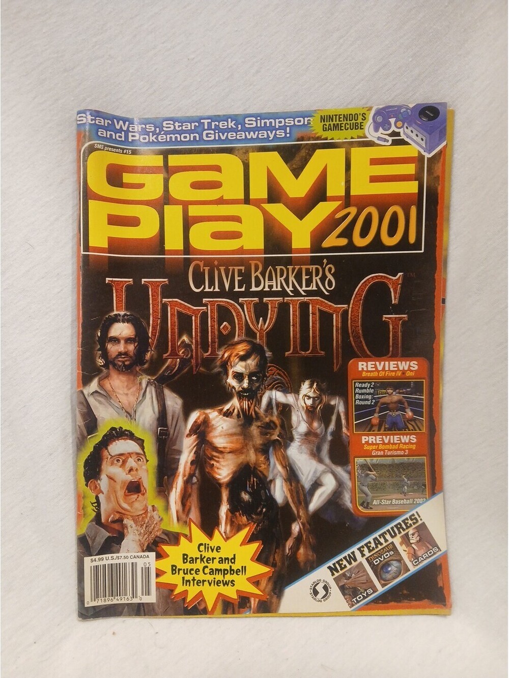 2001 GAME PLAY CLIVE BARKERS UNDYING- Super Rare/Great Condition!